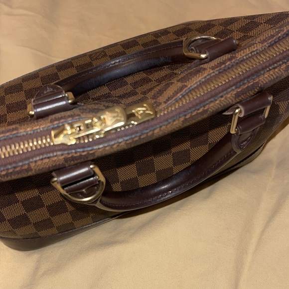 Louis Vuitton Vintage Alma Damier Brown Leather Canvas Handbag - Picture 13 of 13